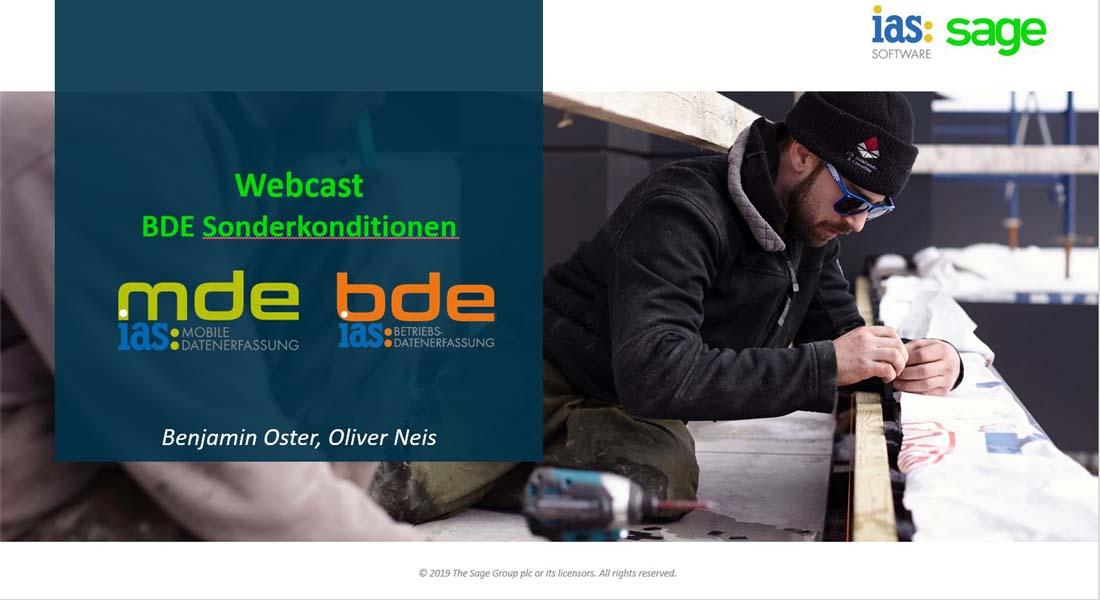 Partnerwebcast BDE Sonderaktion