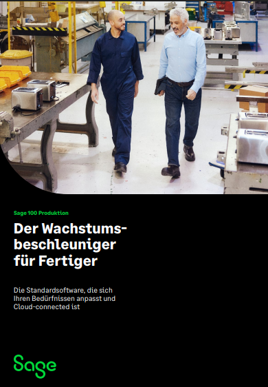 Broschüre Sage 100 für die Produktion